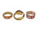 La Nouvelle Bague 18k Gold Diamond Enamel Ring Lot of 3 - 3