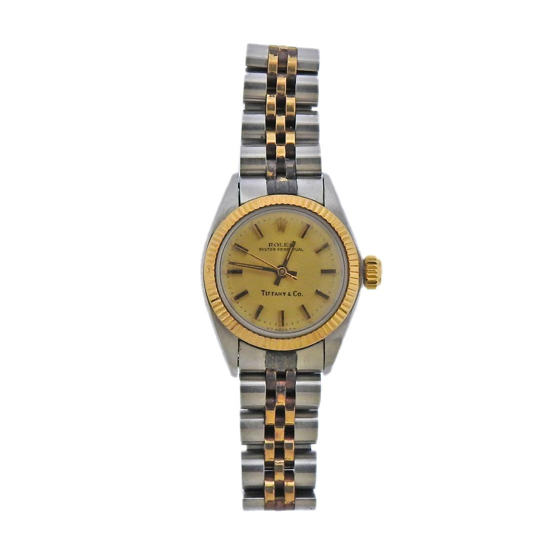 Rolex Tiffany & Co Oyster 14k Gold Steel Watch ref. (1 of 4)