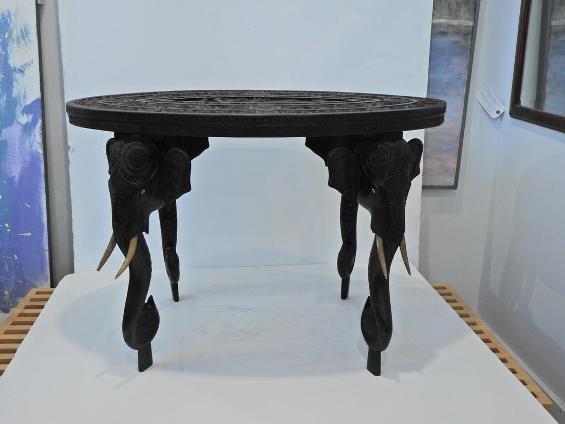 Antique Asian Thai Carved Table (1 of 6)