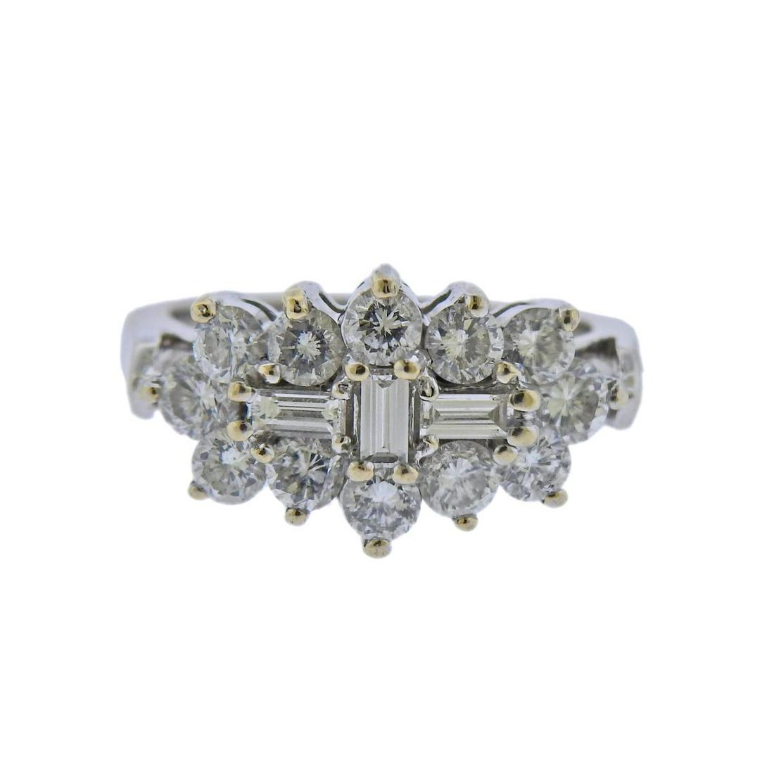 18k Gold Diamond Cluster Ring (1 of 3)