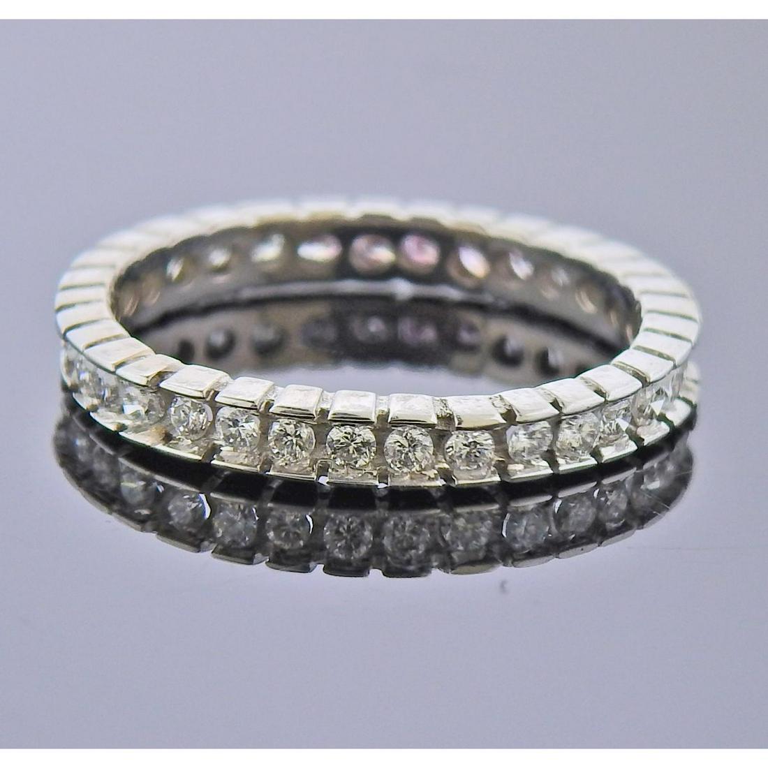 14k Gold Diamond Eternity Wedding Band Ring (1 of 2)