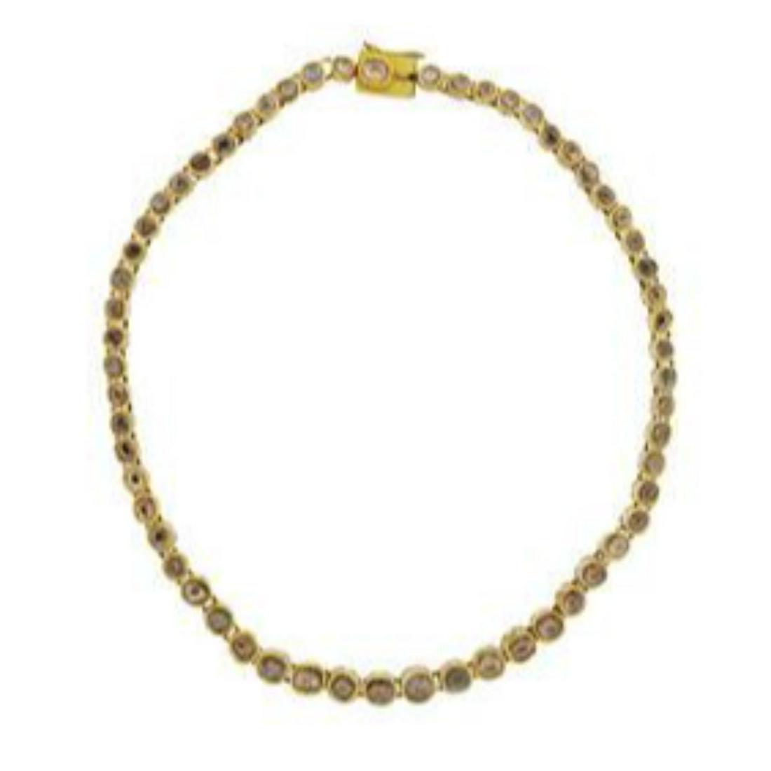 18k Gold Rose Cut Diamond Necklace (1 of 3)