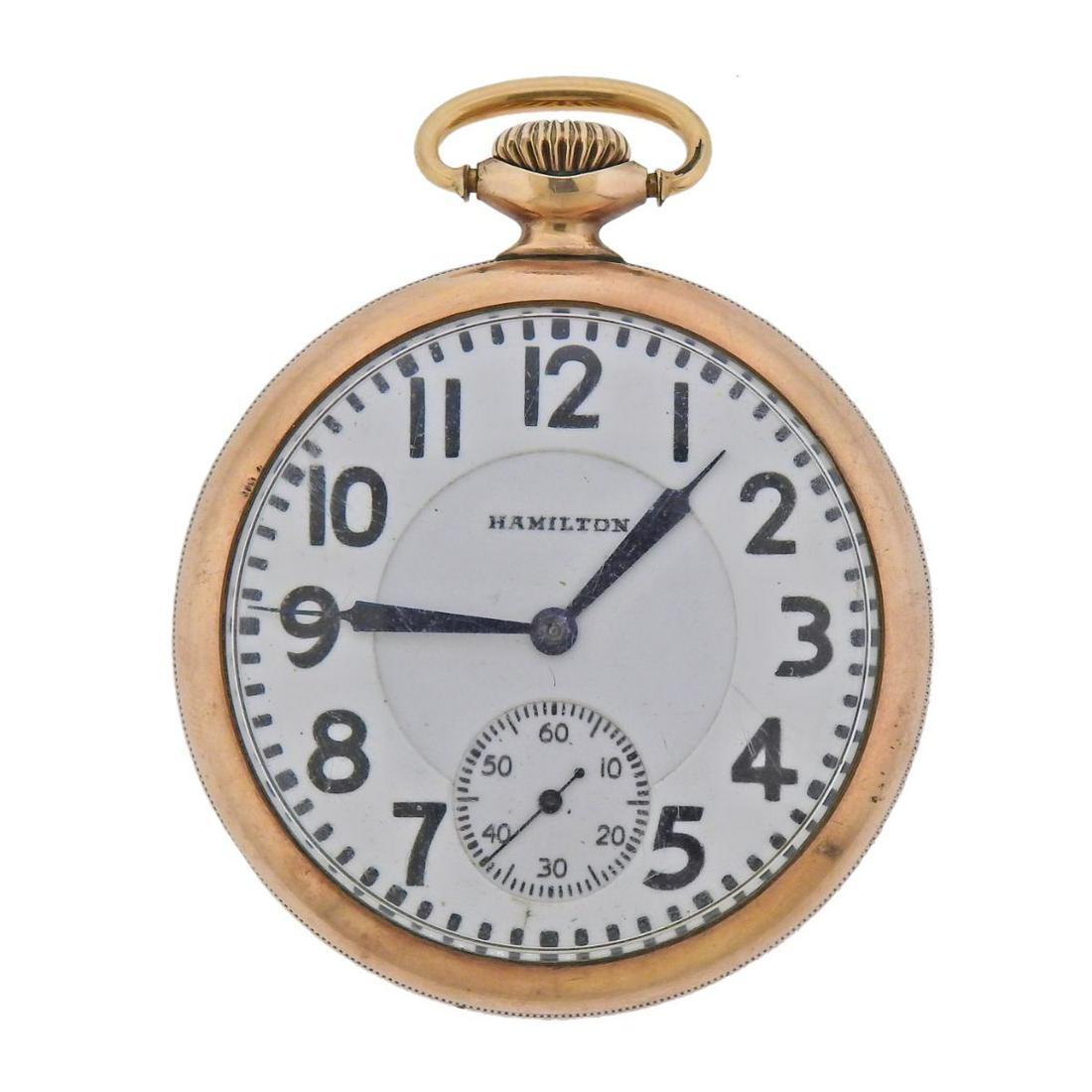 Vintage Hamilton Railroad Grade GF Pocket Watch Cal.992 (1 of 5)