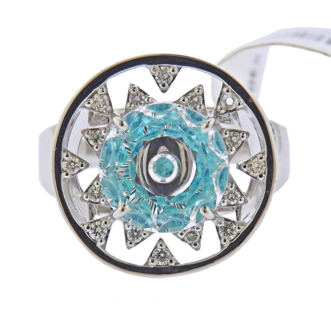 Vianna Brasil 18k Gold Paraiba Tourmaline Diamond (1 of 4)