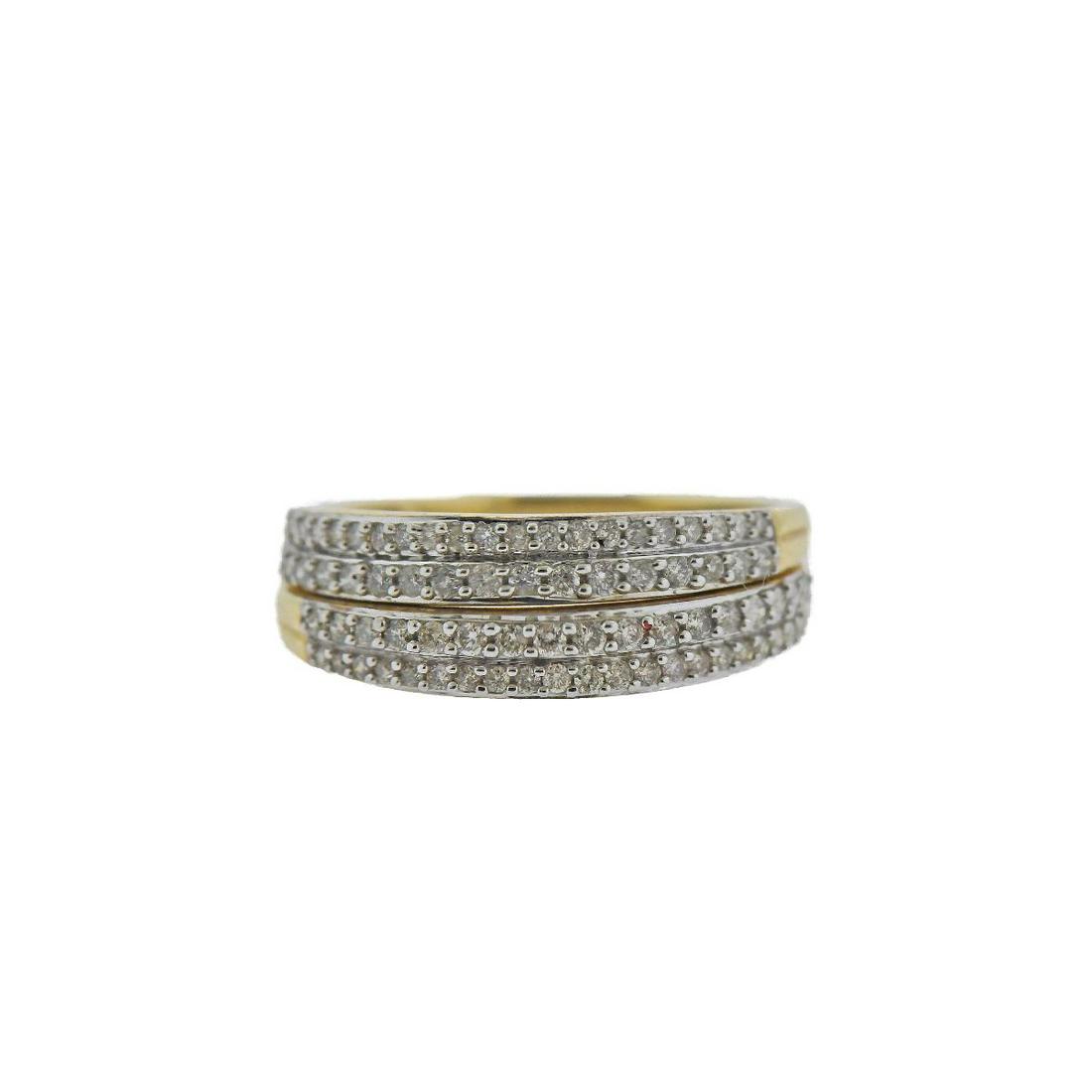 2 Gold Diamond Wedding Ring (1 of 4)