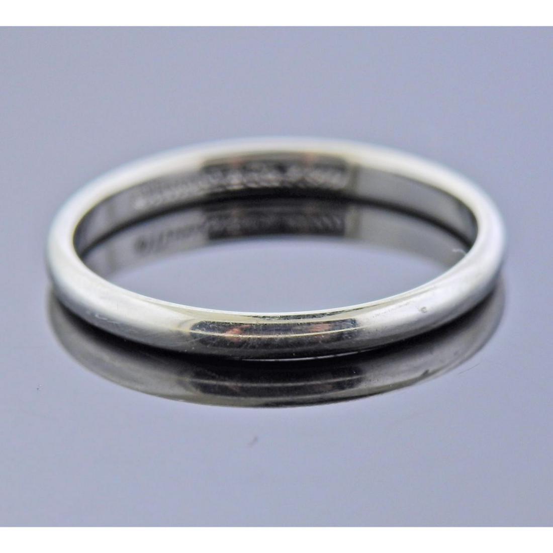 Tiffany & Co Platinum Wedding Band Ring (1 of 2)