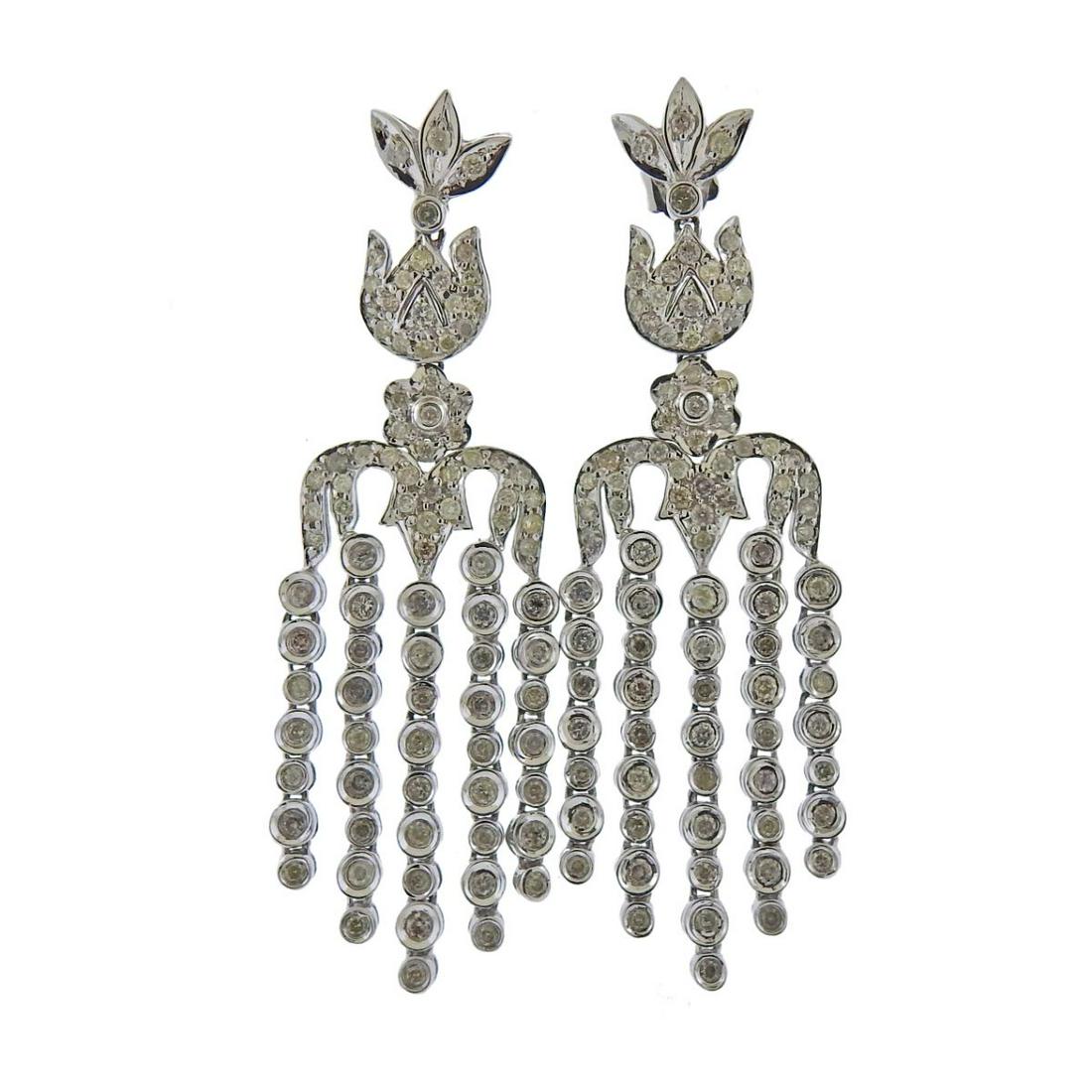 18k Gold Diamond Chandelier Earrings (1 of 3)