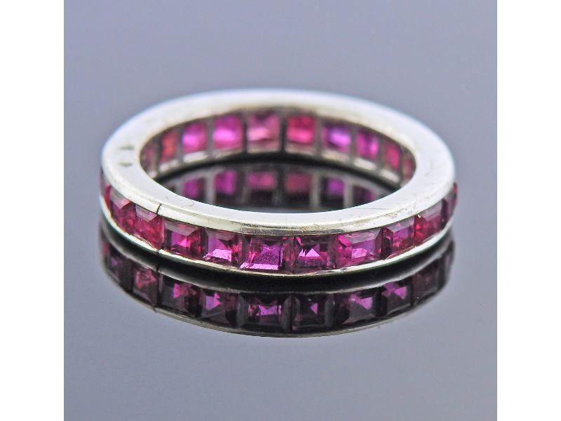 14k Gold Ruby Eternity Band Ring (1 of 3)
