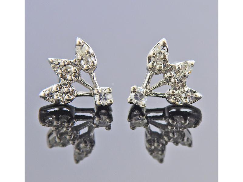 14k Gold Diamond Stud Earrings (1 of 3)