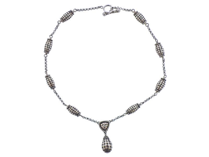 John Hardy Dot Silver Pendant Necklace (1 of 4)