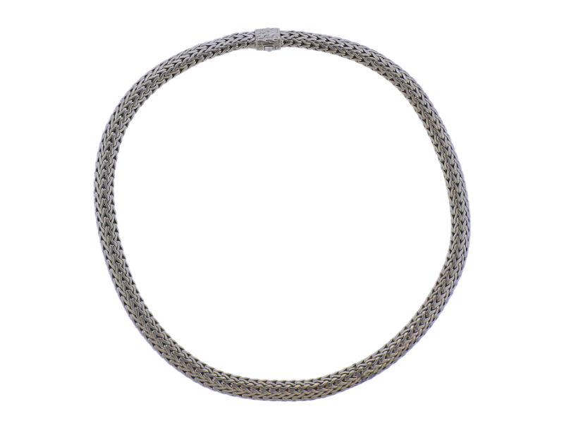 John Hardy Classic Wheat Chain 7mm Silver Necklace (1 of 4)