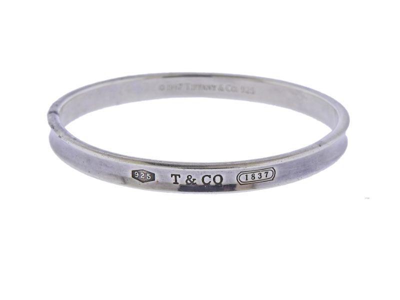 Tiffany & Co 1837 Silver Bangle Bracelet (1 of 3)