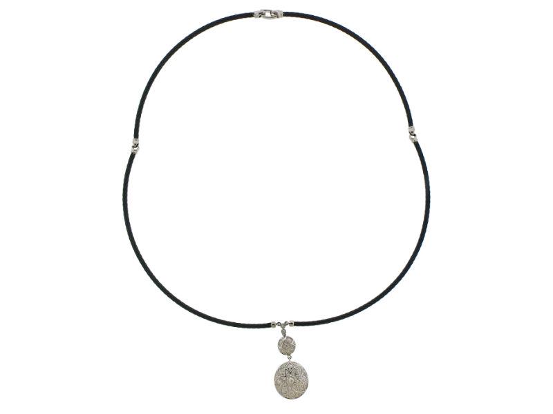 Charriol Celtic Noir Gold Black Cord Pendant Necklace (1 of 4)