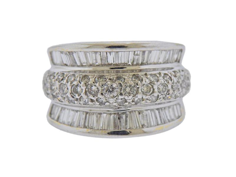 14k Gold Diamond Half Band Ring (1 of 4)