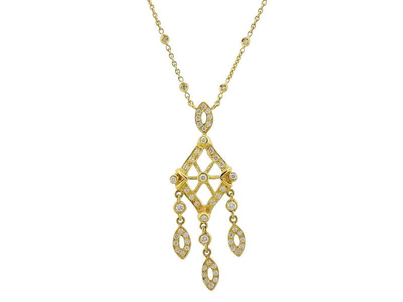 Doris Panos Anastasia Gold Diamond Pendant Necklace (1 of 4)