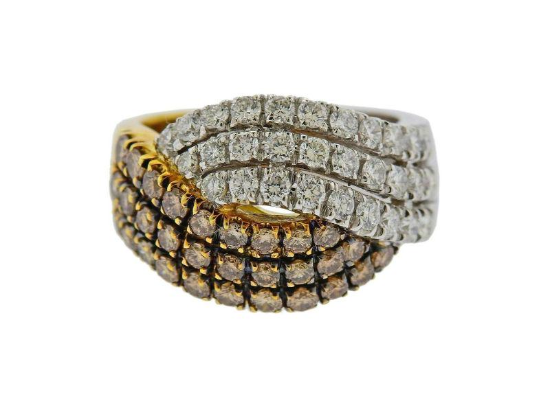 18k Gold Fancy Diamond Ring (1 of 4)