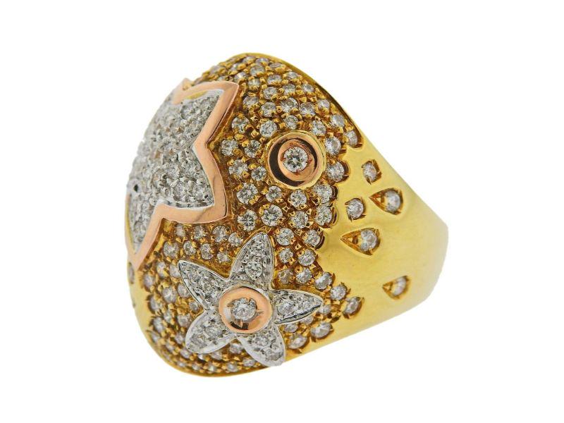 La Nouvelle Bague 18k Gold Diamond Cocktail Ring (1 of 4)
