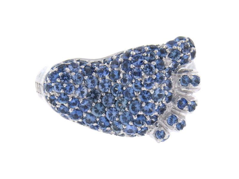 Whimsical Pasquale Bruni Orme Sapphire Gold Baby Foot (1 of 5)