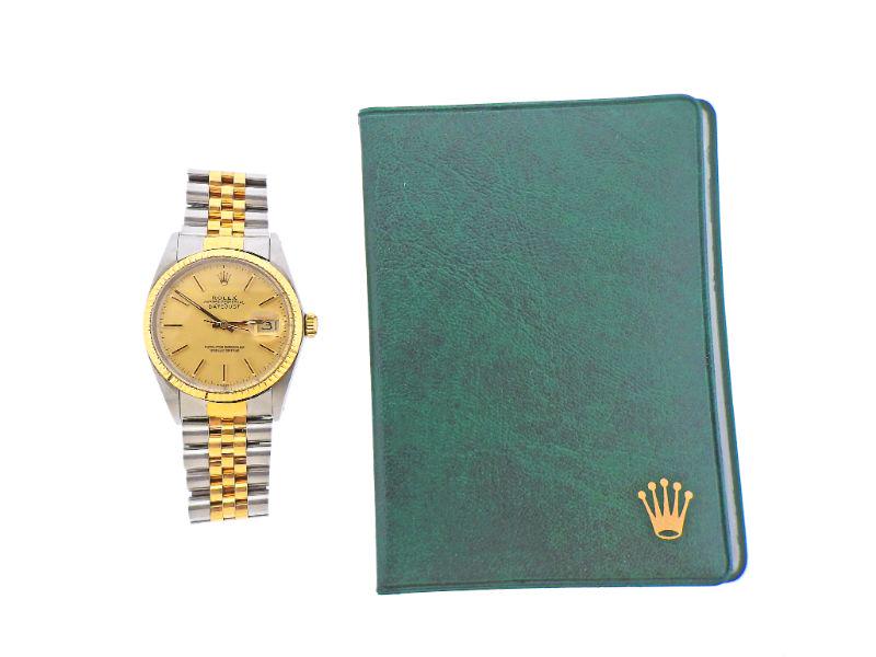 Rolex Datejust 18k Gold Steel Watch ref. 16013 (1 of 5)