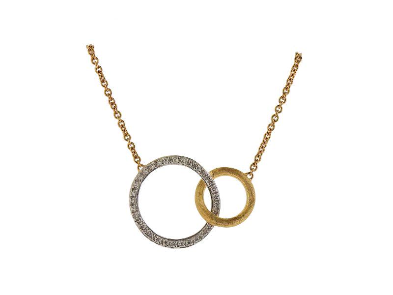 Marco Bicego 18k Gold Diamond Circle Pendant Necklace (1 of 4)