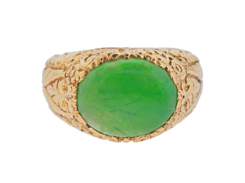 14k Gold Jade Ring (1 of 4)