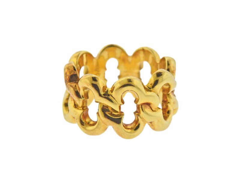 Van Cleef & Arpels 18k Gold Band Ring (1 of 4)