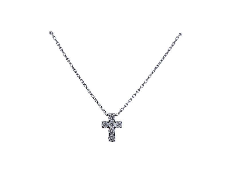 Van Cleef & Arpels Diamond White Gold Cross Pendant (1 of 3)
