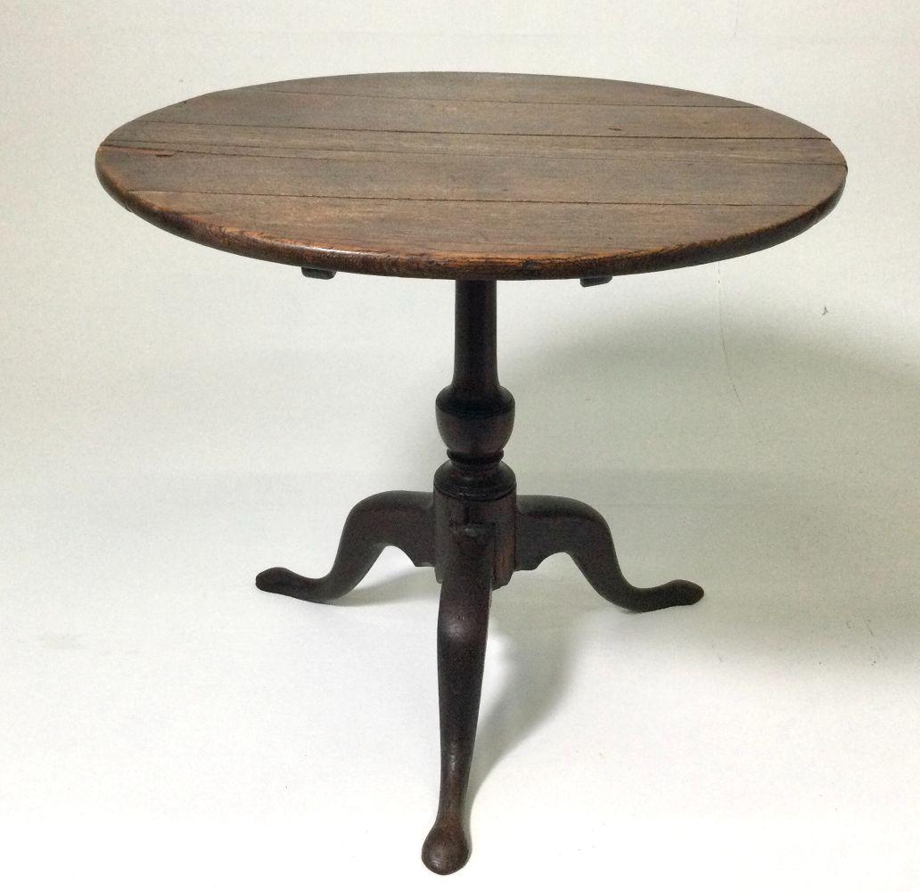 Early English Tilt Top Oak Table (1 of 10)