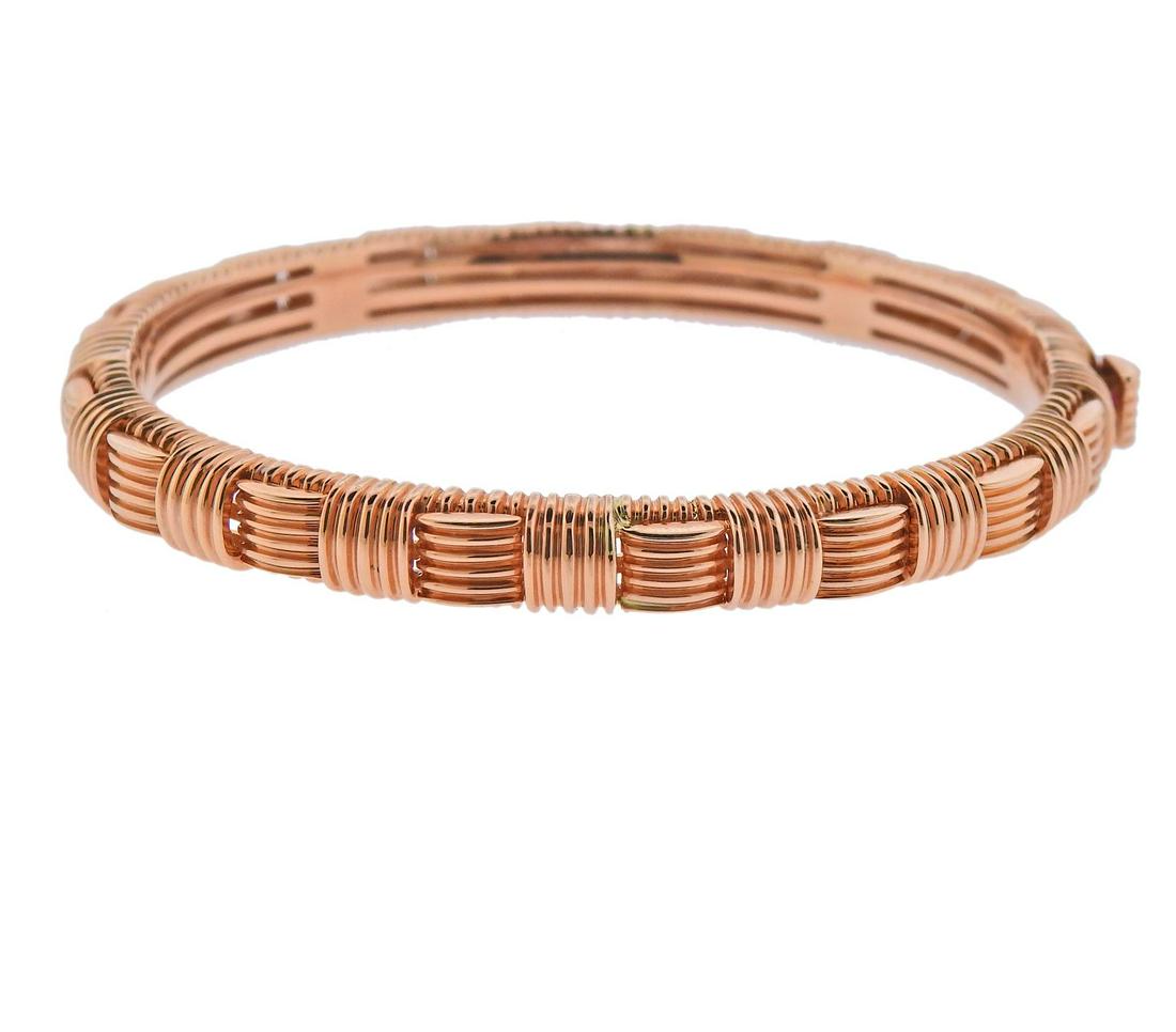 Roberto Coin Appassionata 18k Rose Gold Bangle Bracelet (1 of 6)