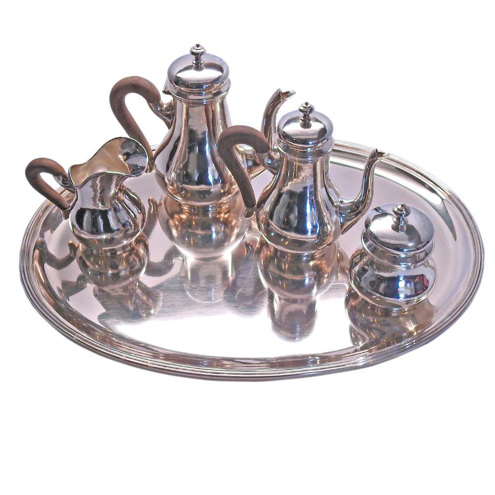 Buccellati Sterling Silver Tea Set with Tray (1 of 4)