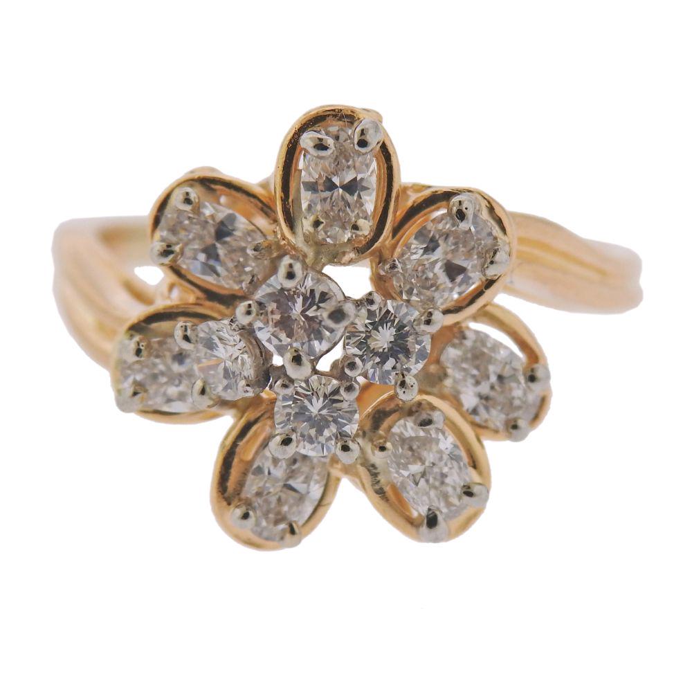 Oscar Heyman 18k Gold Platinum Diamond Ring (1 of 4)