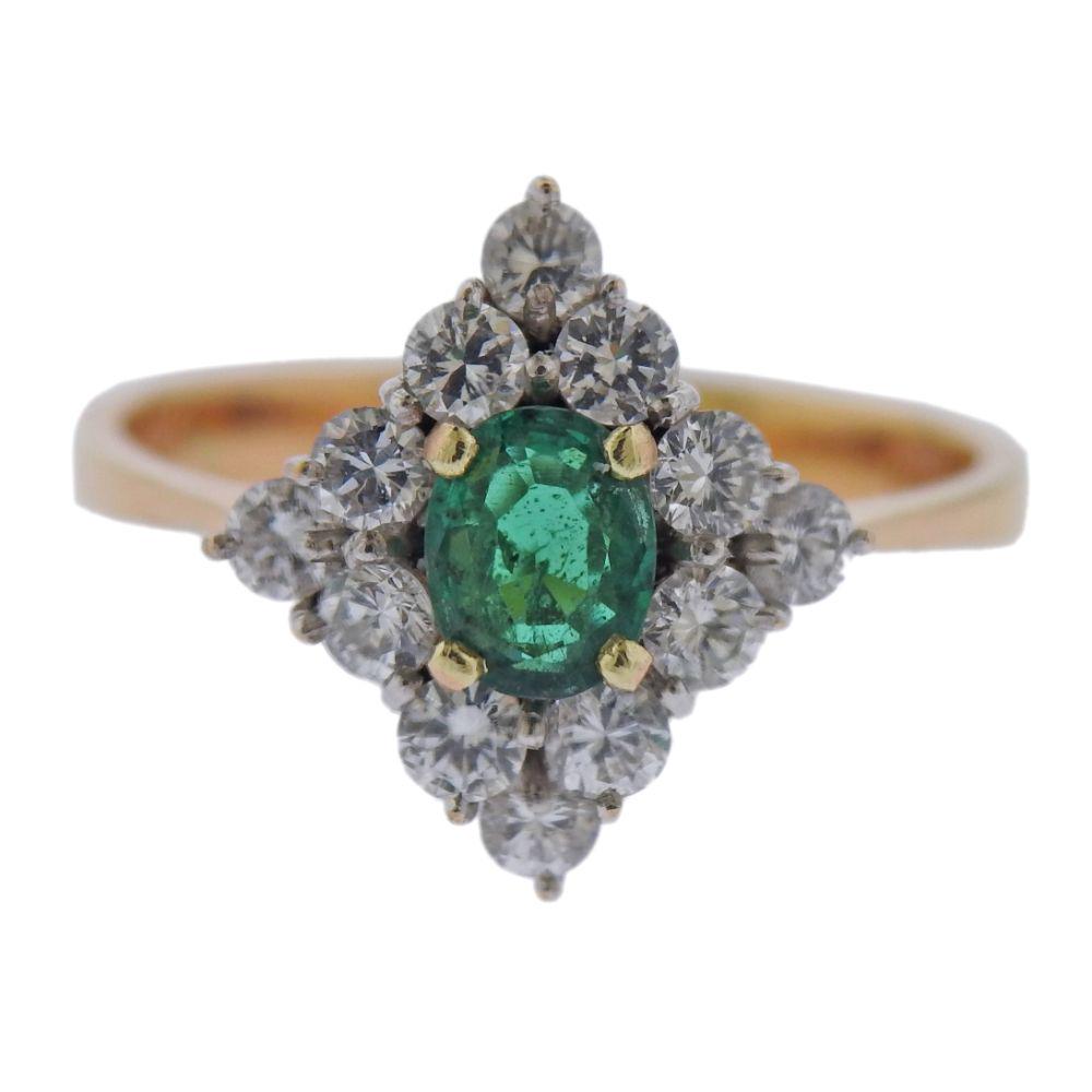 14k Gold Diamond Emerald RIng (1 of 3)