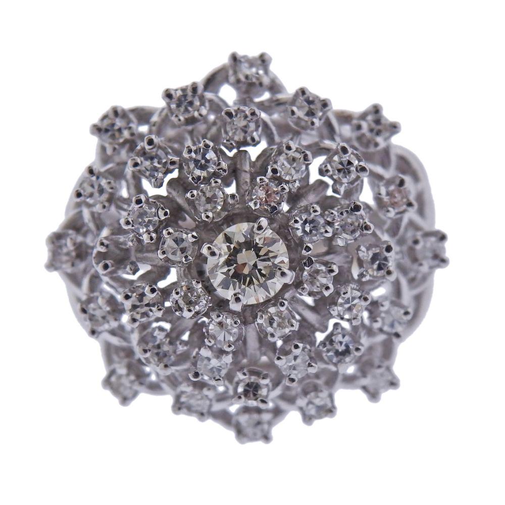 14k Gold 2.00ctw Diamond Cluster Cocktail Ring (1 of 4)