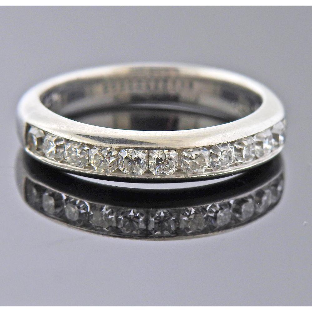 Tiffany & Co Lucida Platinum Diamond Band Ring (1 of 5)
