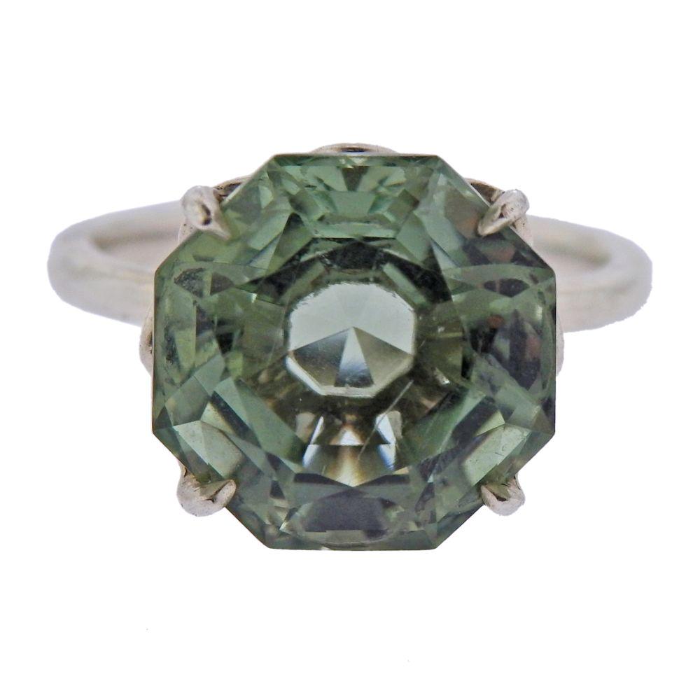 Tiffany & Co Sterling Silver Prasiolite Ring (1 of 5)