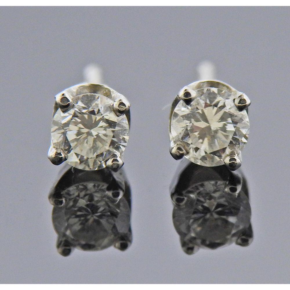 14K Gold Diamond Stud Earrings (1 of 3)