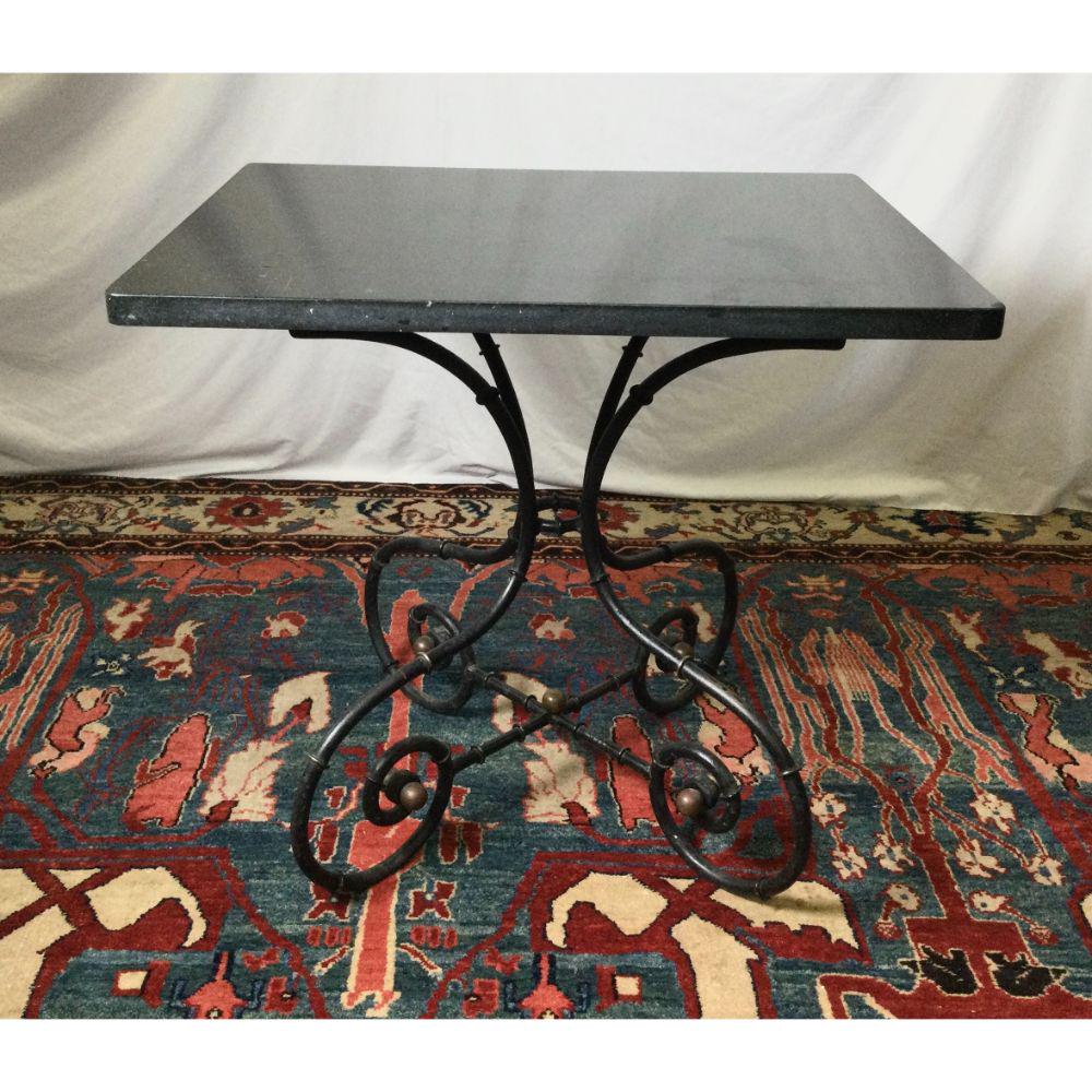Iron Table with Granite Top Table (1 of 8)