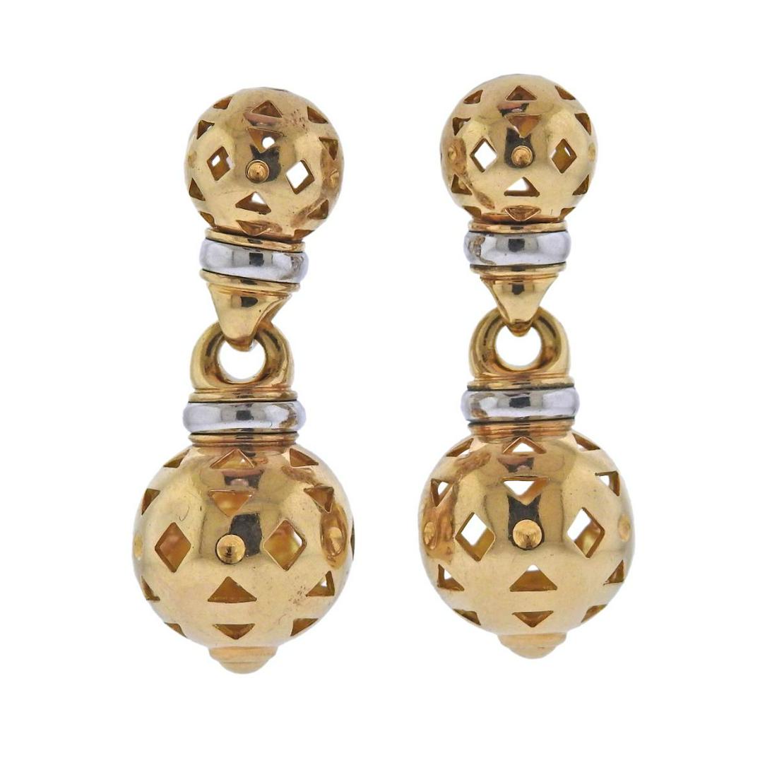 Bvlgari Bulgari 18k Gold Ball Drop Earrings (1 of 3)