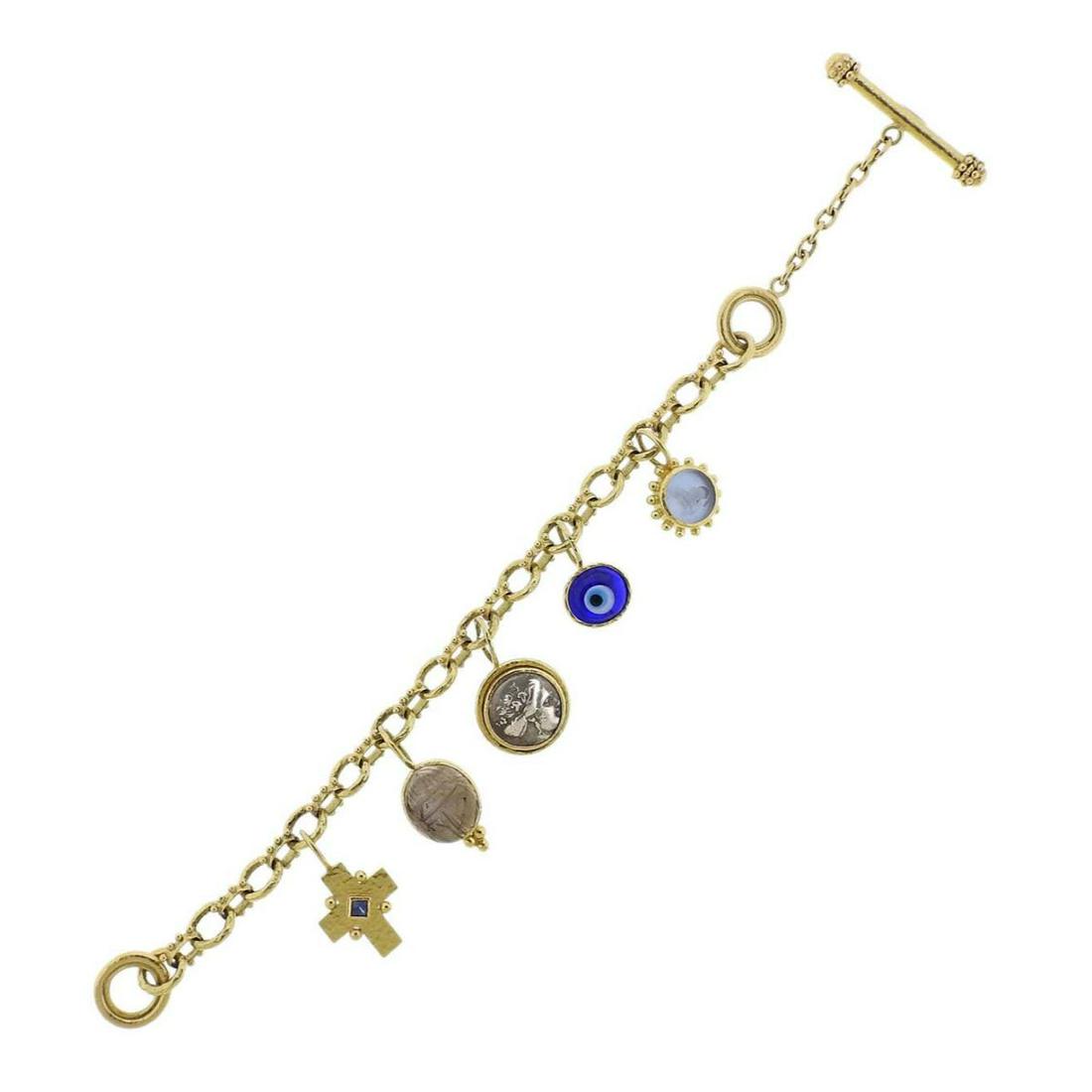Elizabeth Locke Gold Charm Bracelet (1 of 6)