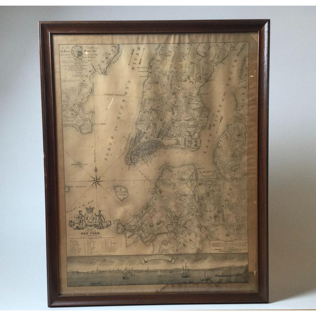 1767 Plan of the City of New York Map (1 of 8)