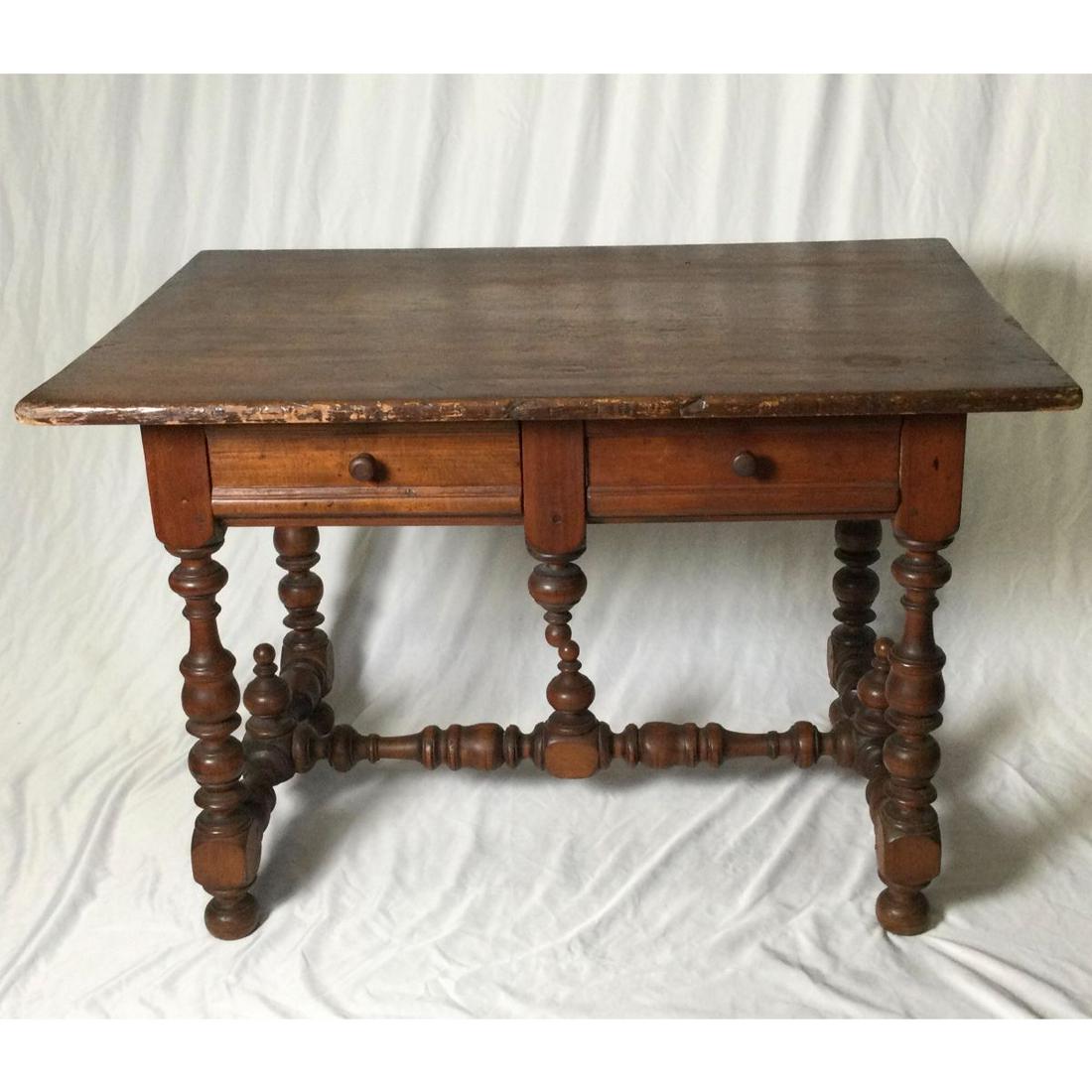 18th century Two Drawer Tavern Table (1 of 8)