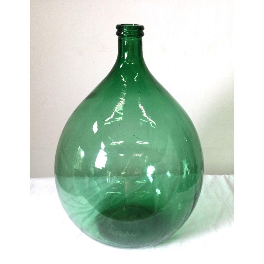 Green Glass Demijohn Bottle (1 of 6)