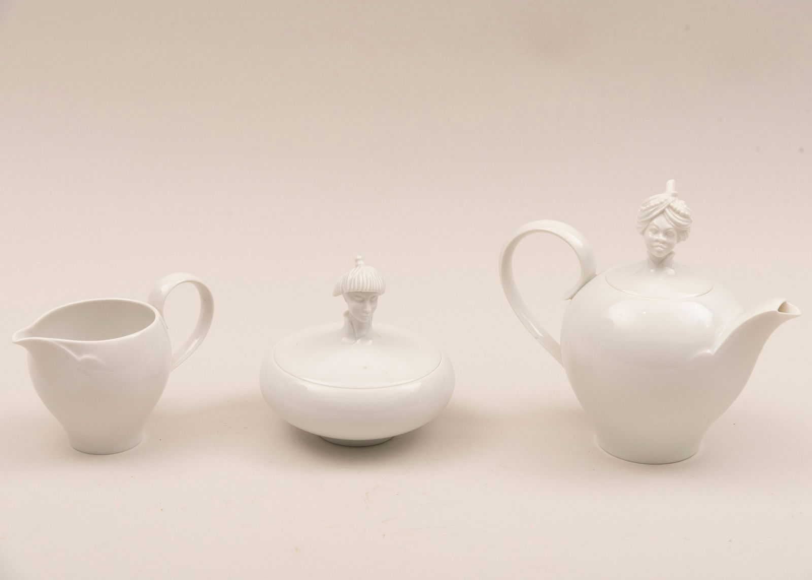 Orient Ena Rottenberg Augarten Wien Coffee Set, three: Orient Ena Rottenberg Augarten Wien Coffee Set three piecesThis is the rare and highly collectible coffee service designed by Ena Rottenberg (1893-1950). It was manufactured in the 1930's by Augarten