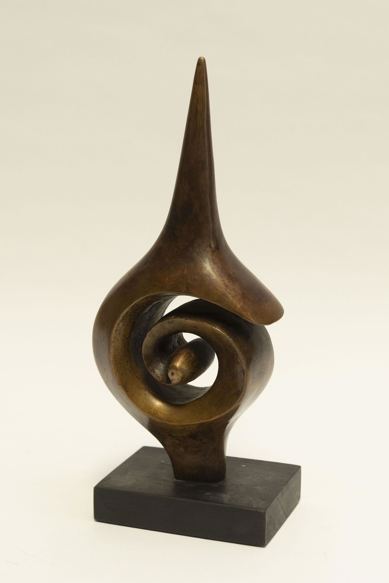 John Farnham, British (b. 1942), Spiral Figure, bronze,: John FarnhamBritish (b. 1942)Spiral Figurebronze ed. 5/7signed and numbered at the baseHeight inclusive of base: 12 1/2 inches