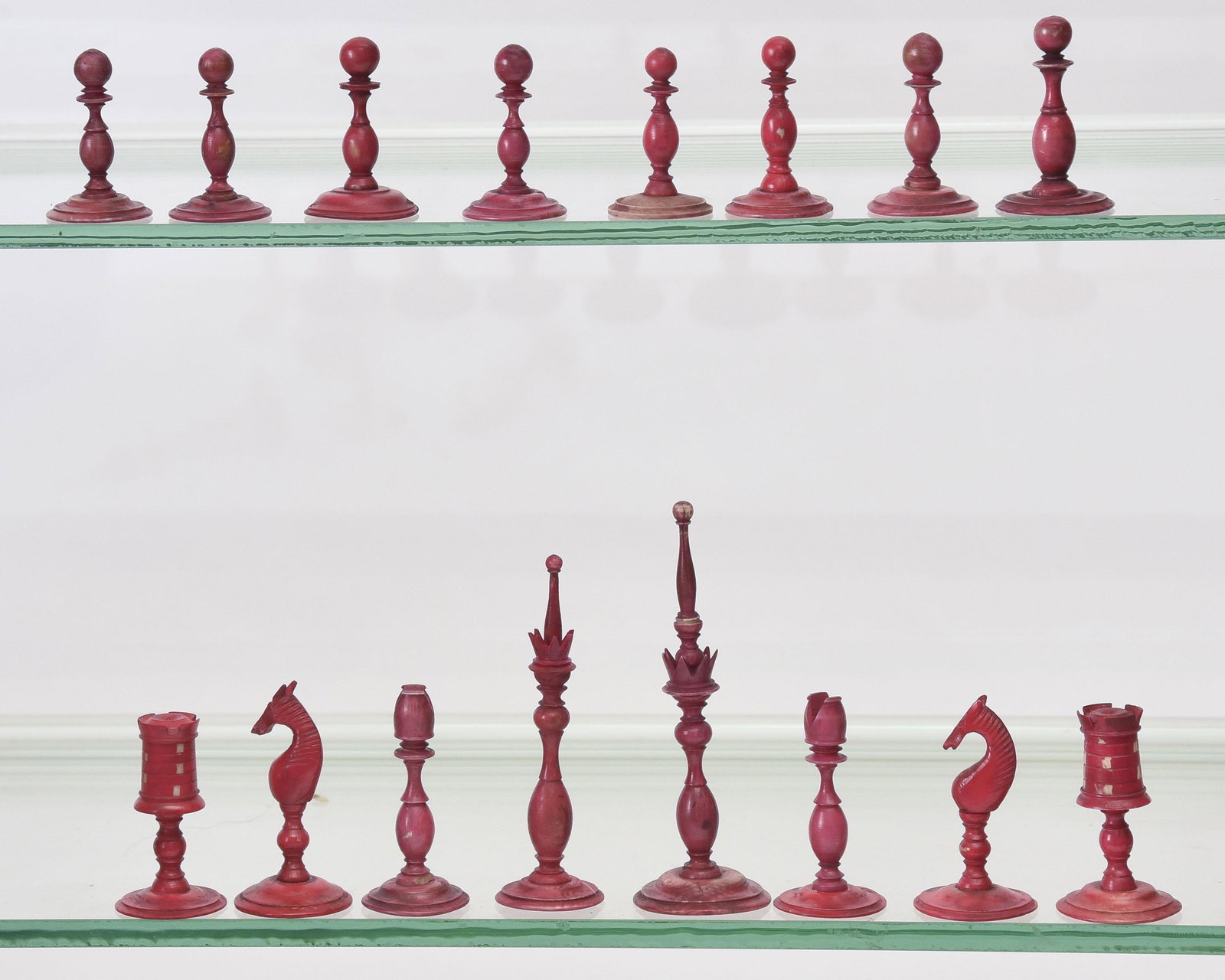 Early 1900s Bone Chess Set 2.875": Early 1900s Bone Chess Set 2.875"