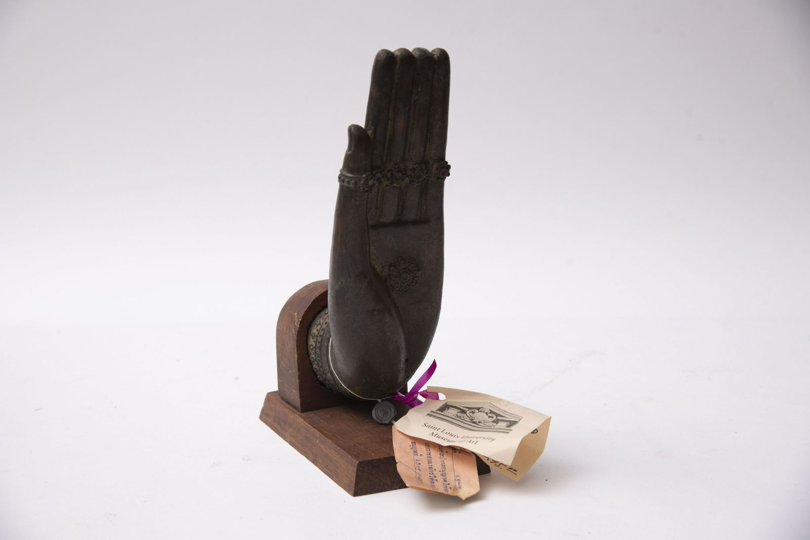 Antique Asian Bronze Buddha's Hand. Height: 9 inches (1 of 1)