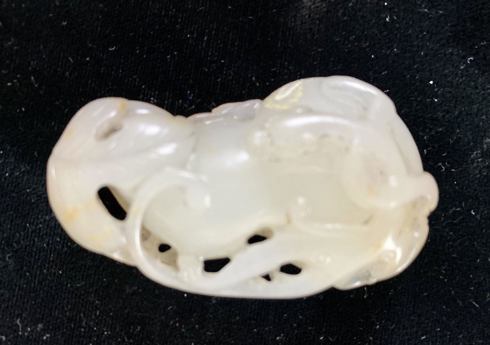 Nephrite pale celadon white jade pendant in Hulu form, (1 of 3)