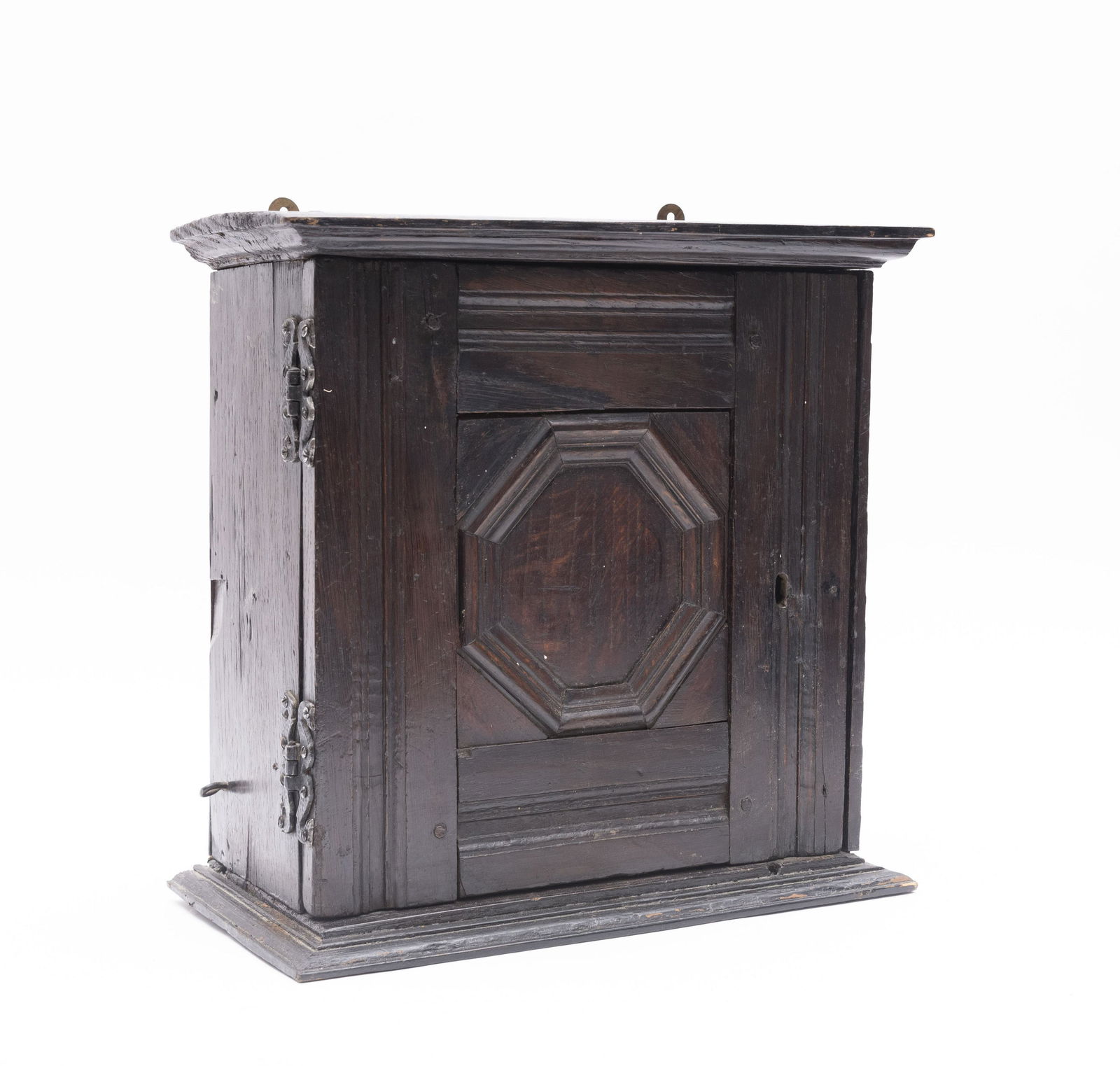 Antique Continental Wooden Hanging Wall Cabinet 14 1/2 (1 of 2)