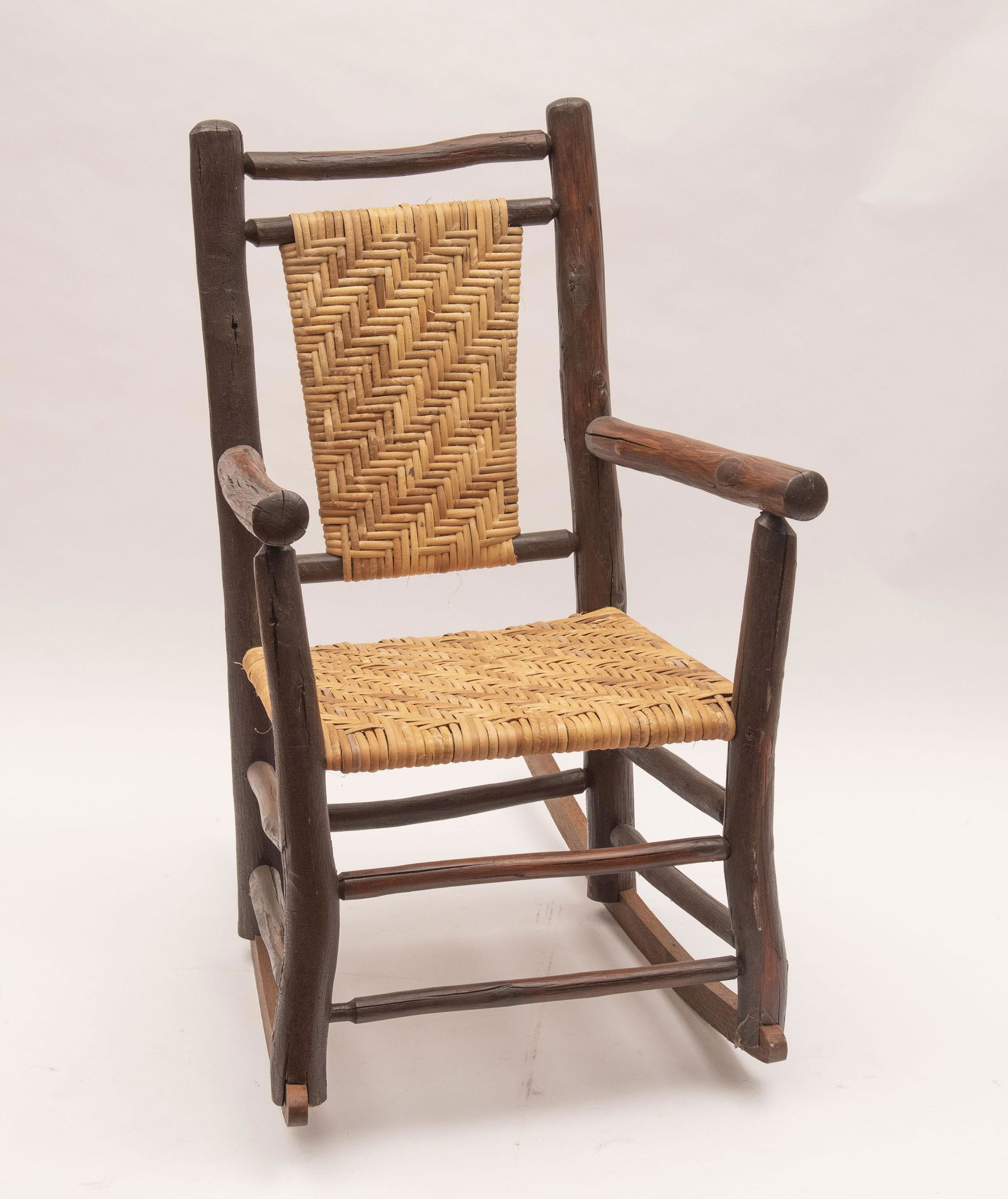 Old Hickory Caned Rocker Seat height: 16 inches (1 of 2)