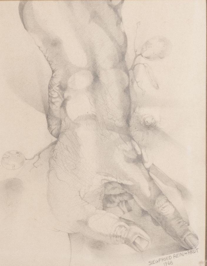 Siegfried Reinhardt, Missouri (1925-1984), Hand Study, (1 of 2)